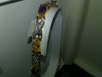 18 k over bracelets real stones