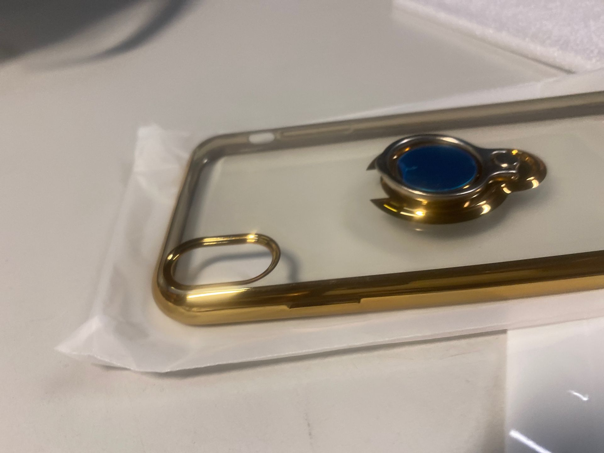 xR gold case clear back