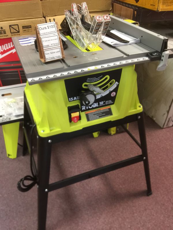 New 10” ryobi table saw w/ stand model RTS10G for Sale in Waltham, MA