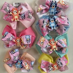 Bluey And Bingo Girls Hair Bows