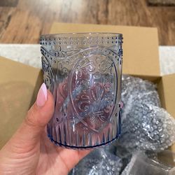 Blue plastic cups (set of 12)