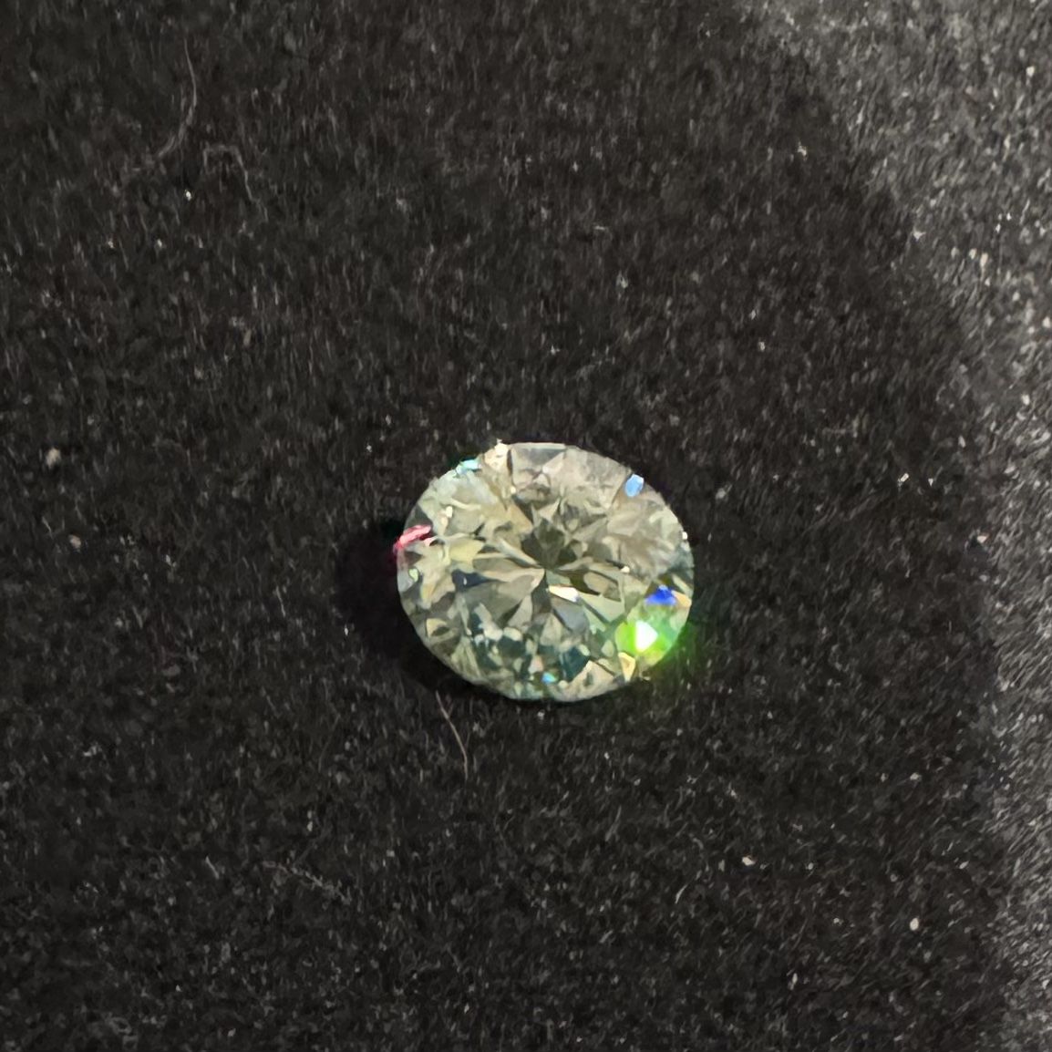 Moissanite 6.5mm Round 1ctw -ice Blue