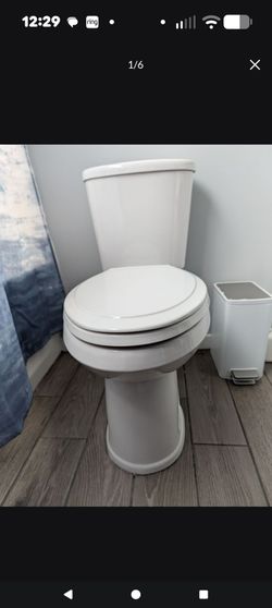 Gerber Dual Flush Toilet -White Two-Piece Toilet