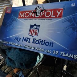 Monopoly my NFL edition board game