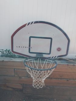 Graphite Basketball Backboard and Hoop