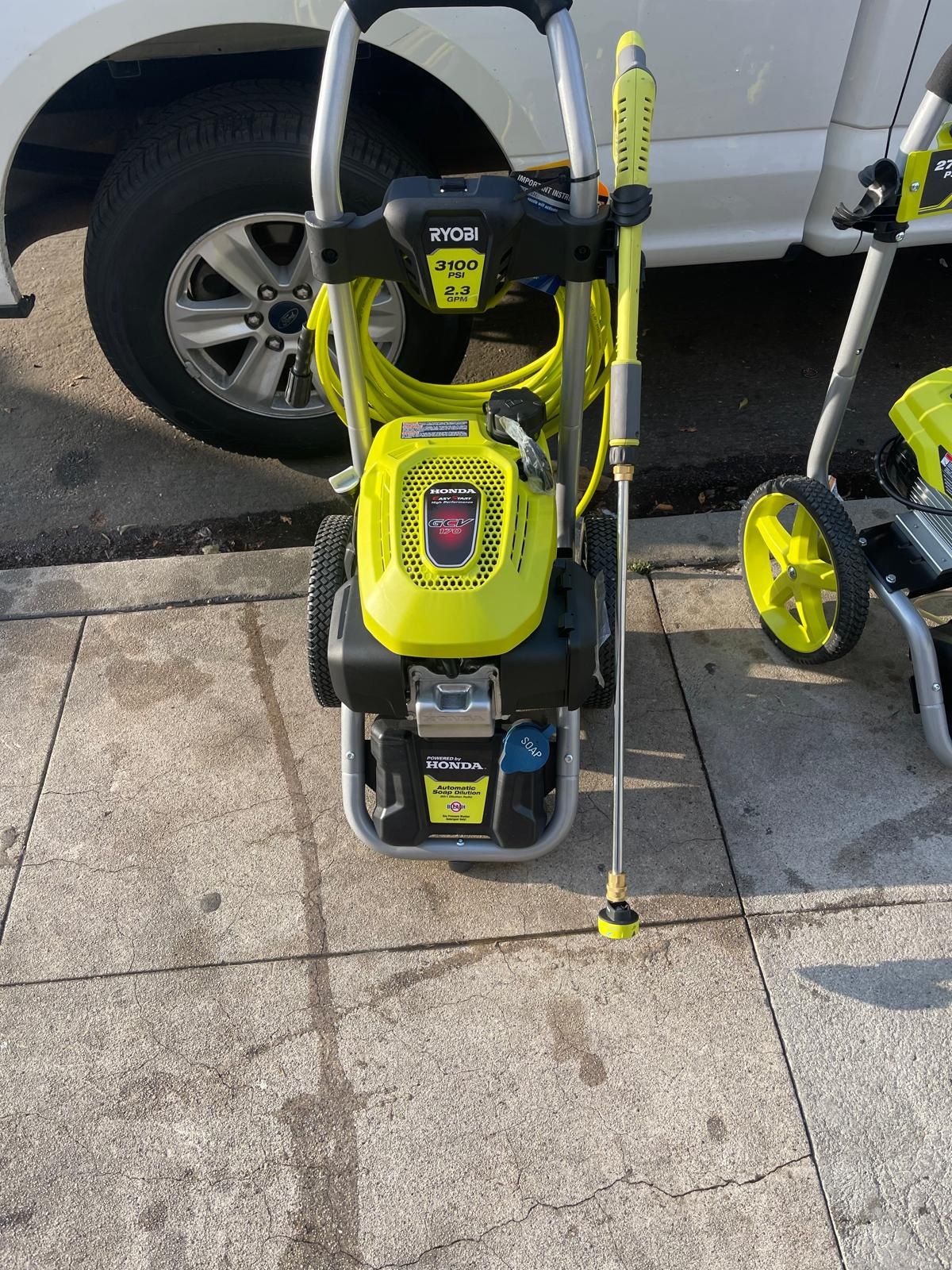 Ryobi 3100 PSI 2.3 GPM Cold Water Gas Pressure Washer with Honda GCV167 Engine