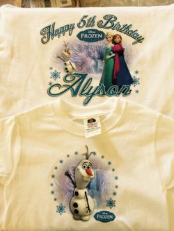 Kids/Adult Custom Birthday Tshirts