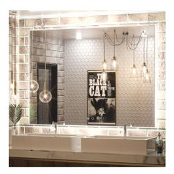 Keonjinn 48 X 36 Inch Backlit Mirror Bathroom LED Vanity Mirror