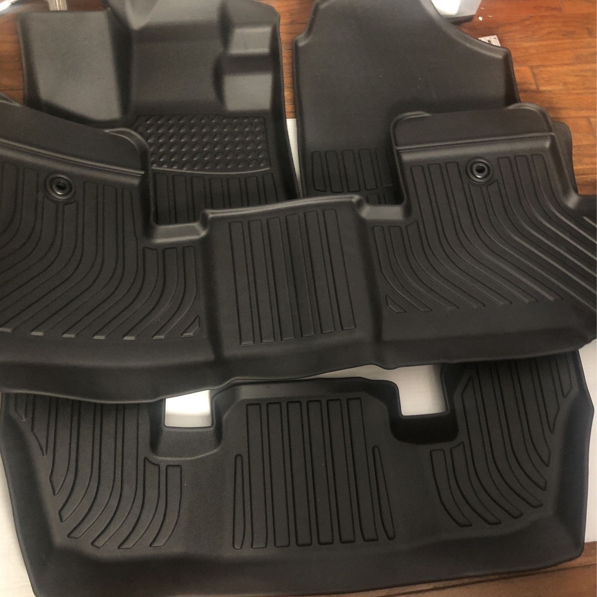 Floor Mats Custom Fit fo 2024 2023 2022 Acura MDX All Weather Protection TPE Heavy Duty Non-Slip Automotive Floor Liners Fits 1st& 2nd& 3rd Row Full S