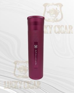 Cylinder Travel Humidor – Portable Cigar Case with Hygrometer