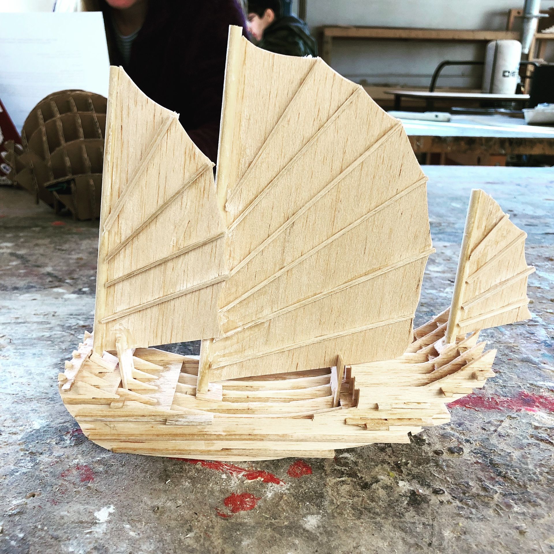 Handmade UMD artwork Wooden ship