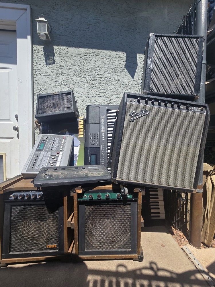*$100 TAKE ALL* Keyboard Guitar Amp Speaker Musical Instrument Equipment