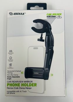 Esoulk Car Rearview Mirror Phone Holder 