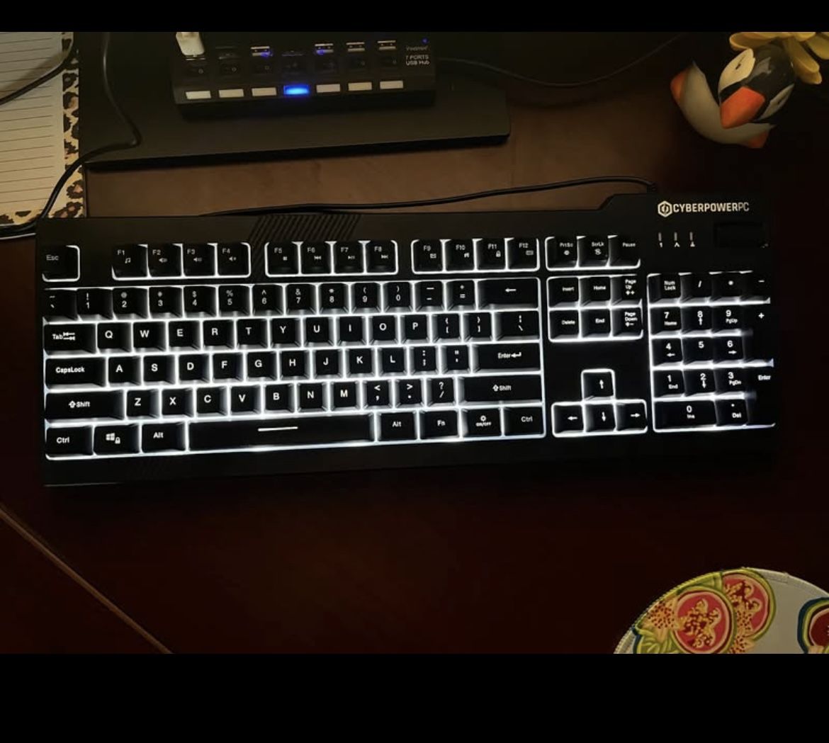 LED CyberPower PC Wired keyboard