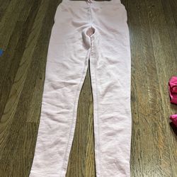 Polo Ralph Lauren Girls' Light Pink Fleece-Lined Leggings