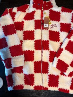 Watson Studios Checkered Sherpa Zip Jacket XL