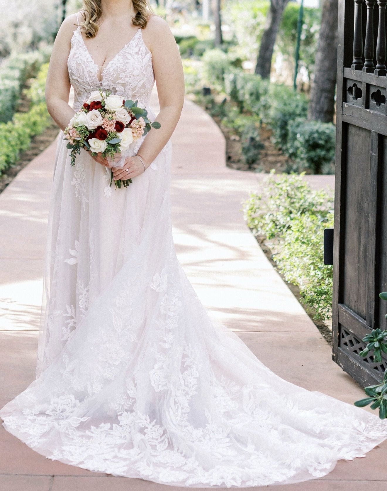 Rachel Evans by Laurie's Bridal Lace A-Line Wedding Dress