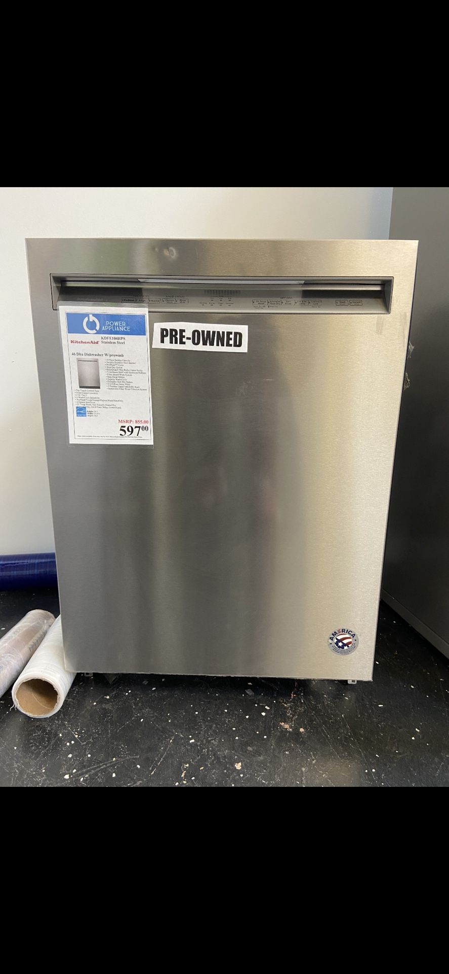 Pre Owned Scratch And Sent Dishwasher (kitchen Aid)