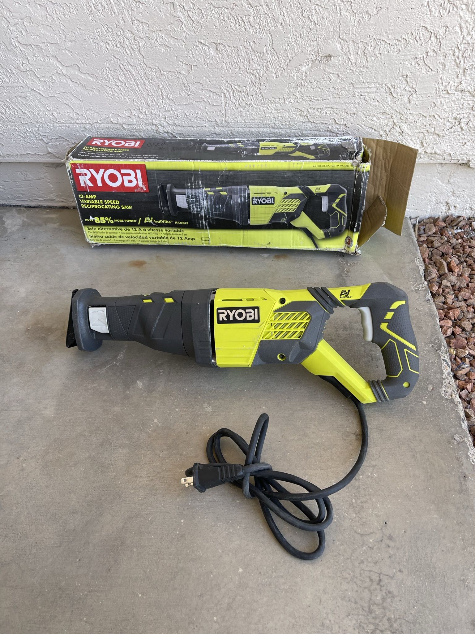 RYOBI 12 Amp Corded Reciprocating Saw