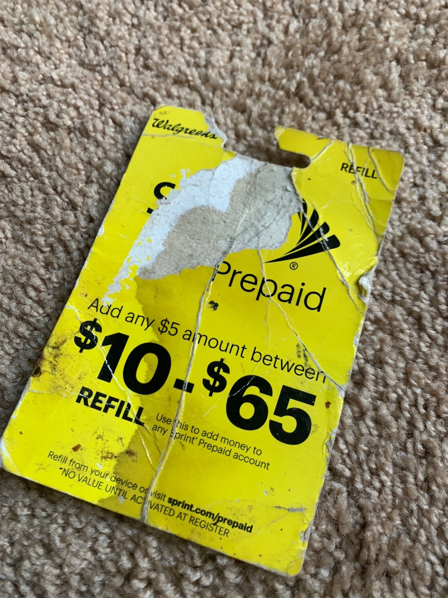 Sprint Pre Paid cards . 100$ value