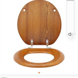 Glacier Bay Toilet Seat Cover (New) Wood