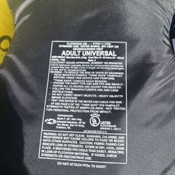 Free Yellow Stack Bag, And Life Preserver Never Used Located In Vallejo