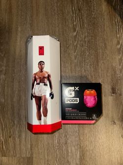 Gatorade GX bottle Mohamed Ali edition with the GX pods
