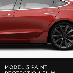 New Tesla Model 3 PPF Rear OEM