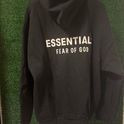 Black essentials hoodie