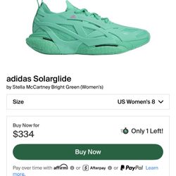 adidas Stella Mccartney Solarglide Size 8