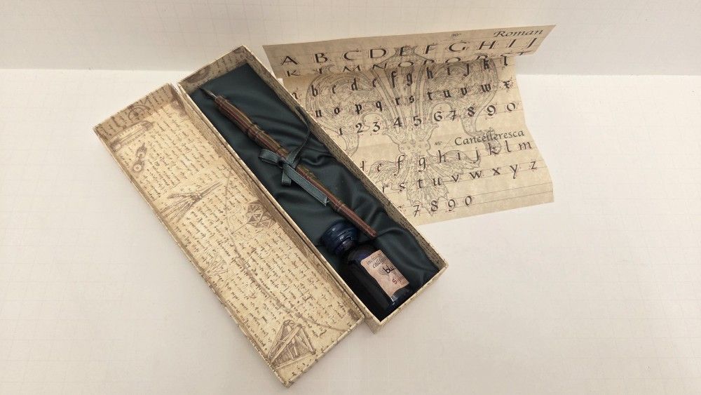 Signum Firenze Calligraphy set with Blue ink