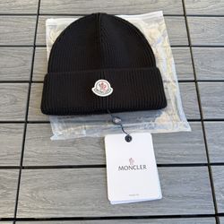 Grey And Black Monclear Beanies