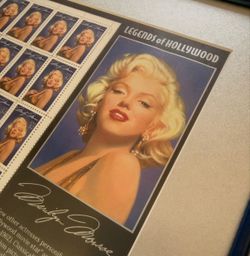 Marilyn Monroe Framed & Matted USPS Stamps