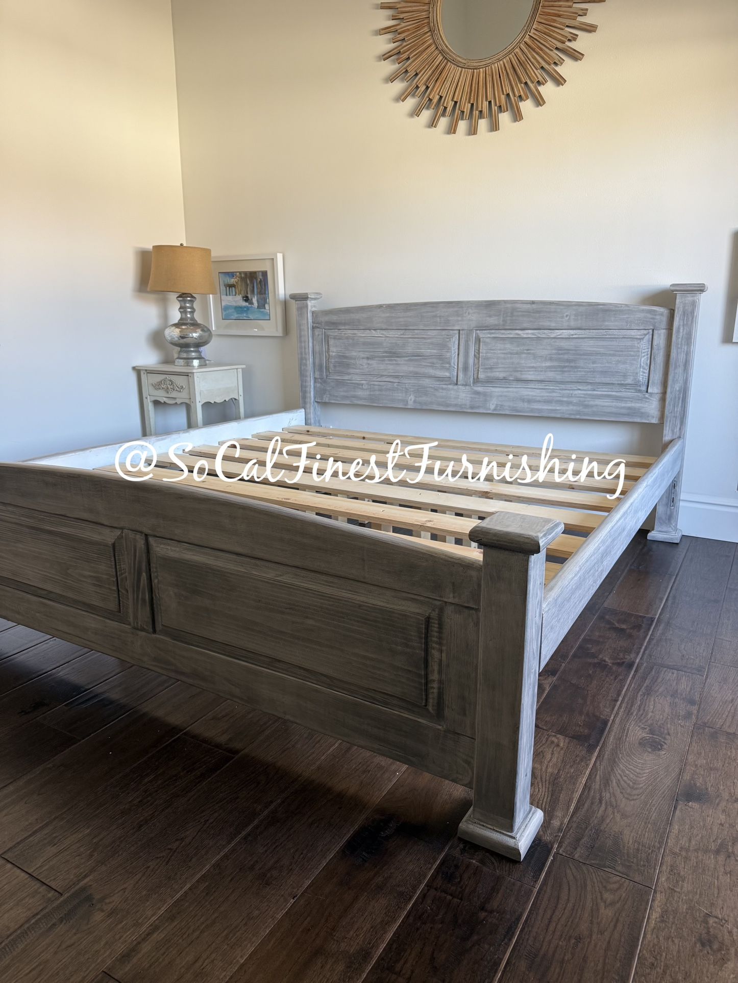 New King Bed Frame - No Mattress 