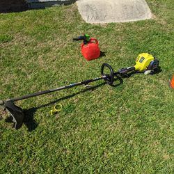 String Trimmer, Gas Can & Spool Of Line