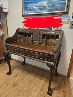 Antique wood desk