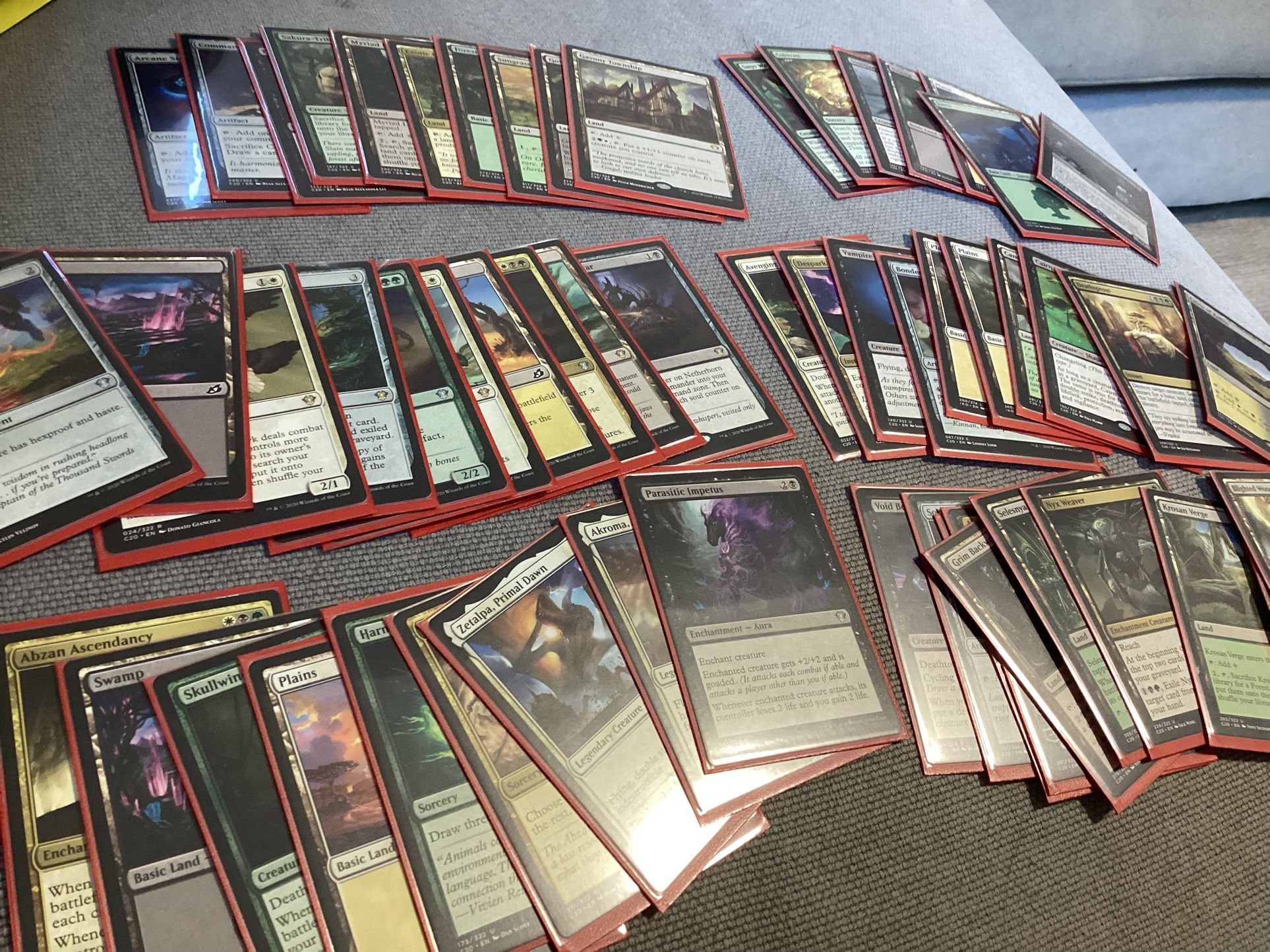 56 Dragon Shield Ruby Matte cards standard with PVC free sleeves $5