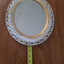VINTAGE OVAL MIRROR 