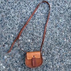 Small Brown Leather Crossbody Bag