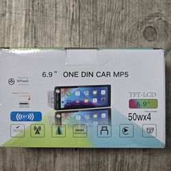 6.9" ONE DIN CAR MP5 With carplay & Android Auto