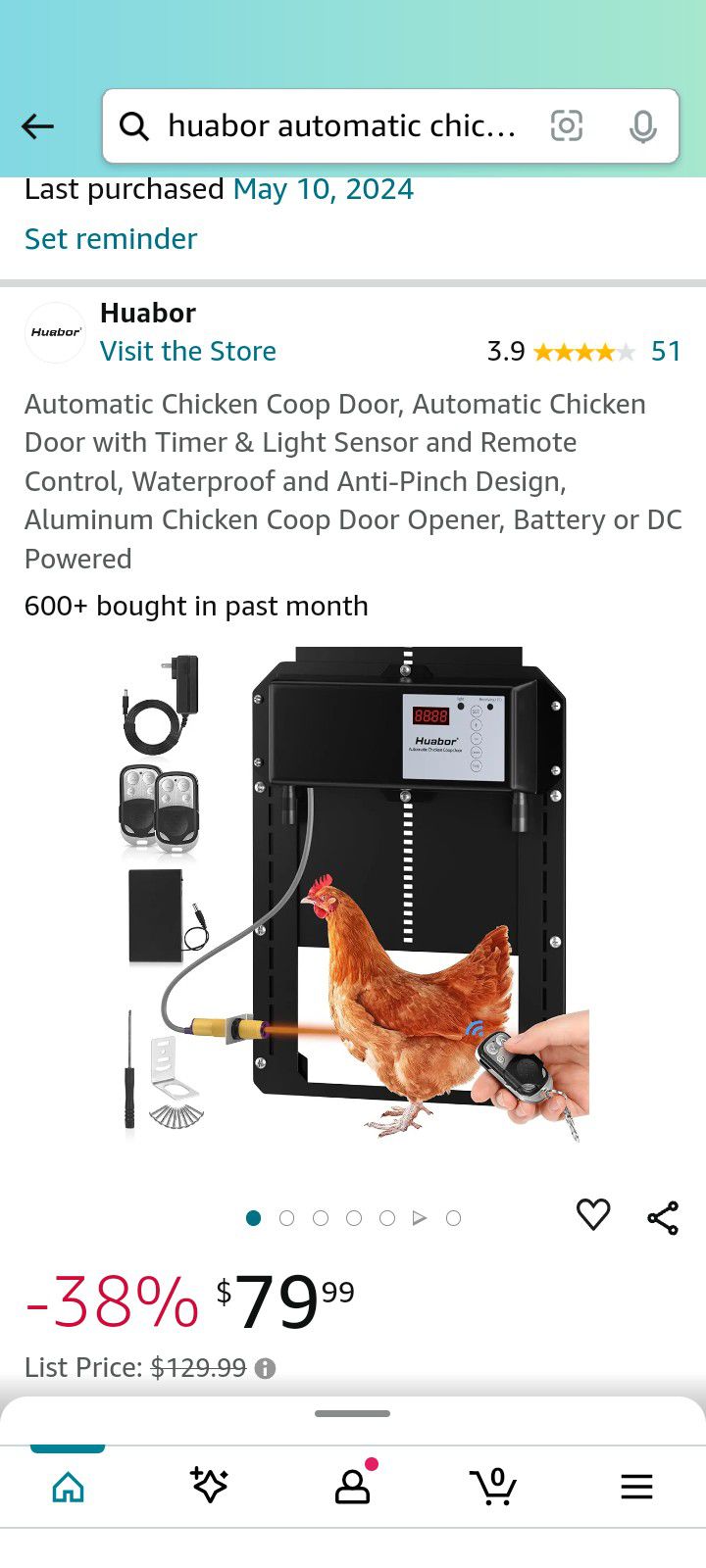 Automatic Chicken Coop Door With Remote 