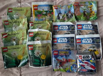 LEGO Polybag Bundle – Star Wars, Botanicals, Creator & Sonic