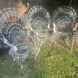 4 Peacock Chairs