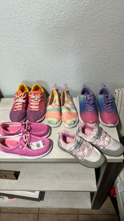 Different pairs of shoes for girls Size 1 to 6
