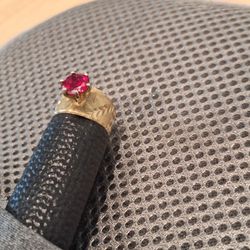 Vintage 14k Gold Ring With Ruby