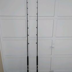 Preowned set of two fishing poles rods