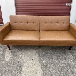 *FREE DELIVERY* Faux Leather Futon 