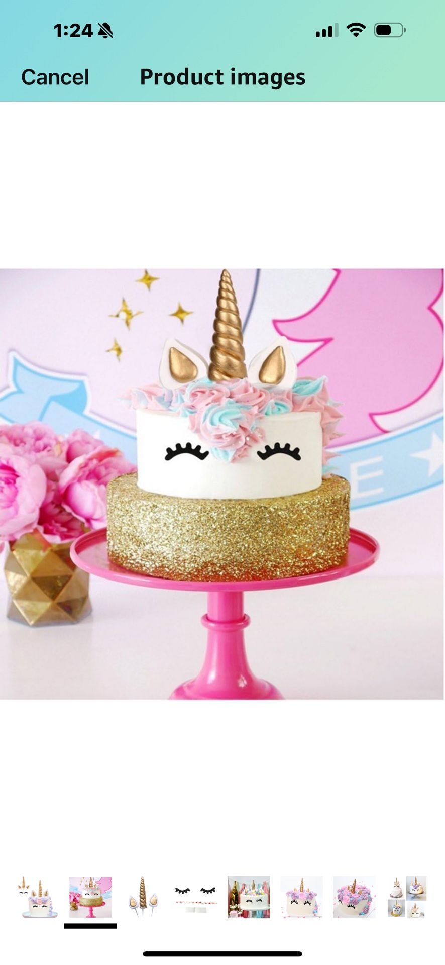 UNICORN Cake Topper Birthday Party