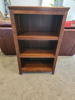 Wood Bookcase with 3 Shelves