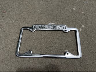 Custom Orange County License Plate frame